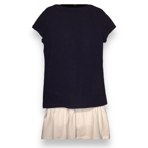 🍉 Children’s Place 2 Piece Outfit T-shirt and White Skirt Skort 4th of July - Picture 4 of 9